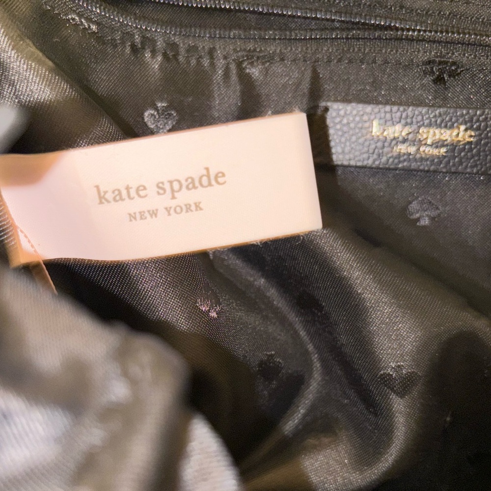 Kate Spade Mauve Mini Backpack with Black Straps- like new - Picture 9 of 12